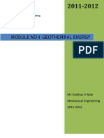 Module No 4 Geothermal Energy