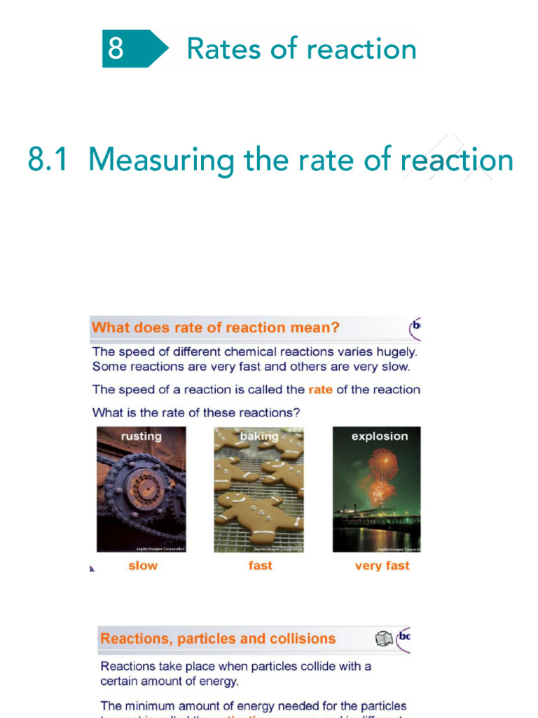 8.1 Measuring The Rate of Reaction | PDF