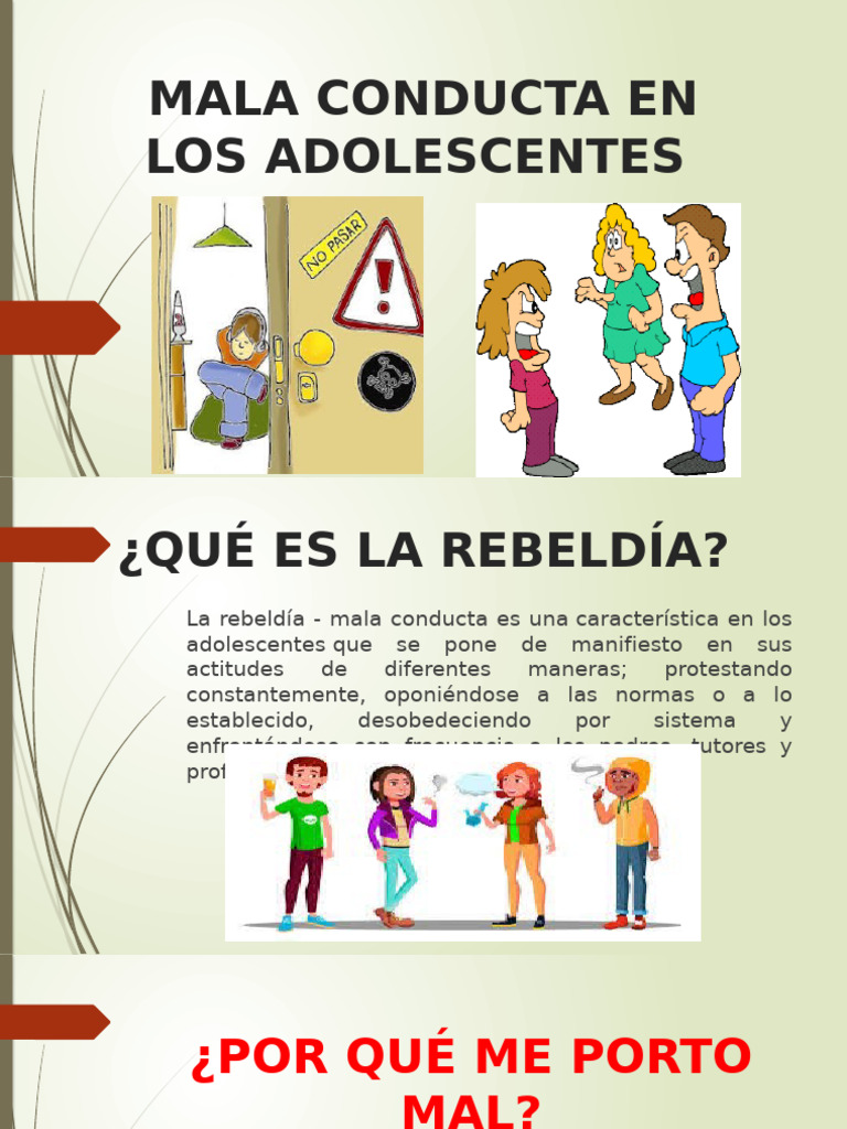 Rebeldia en Los Adolescentes | PDF