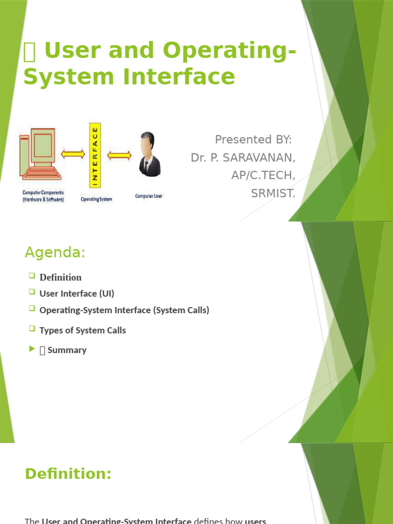 User and Operating-System Interface | PDF | Graphical User Interfaces ...
