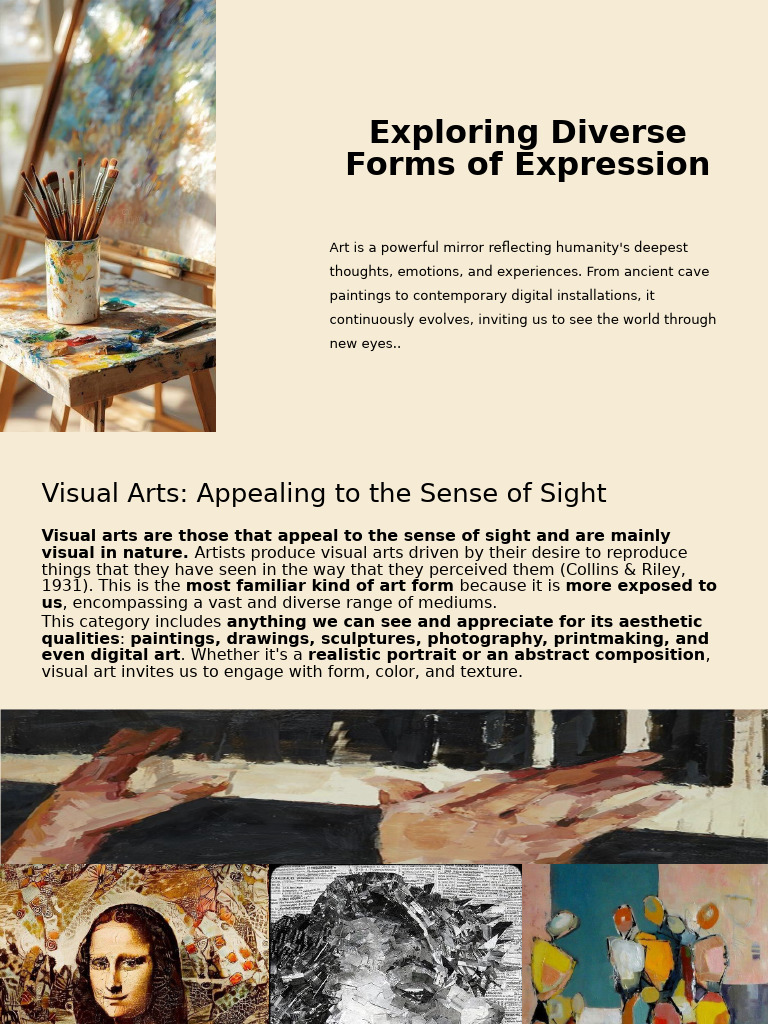 Chapt. 1 Continuation - Expression of Art 1 | PDF | The Arts | Paintings
