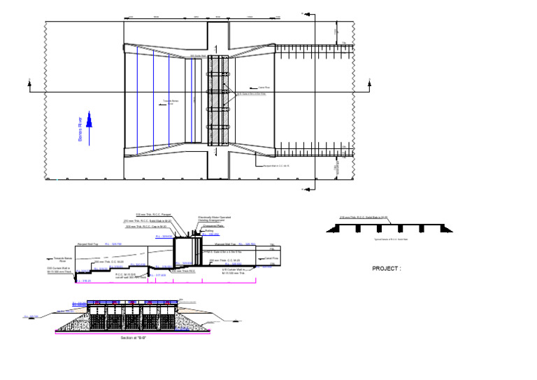 Banas River Outfall Structure Details | PDF | Components | Building ...