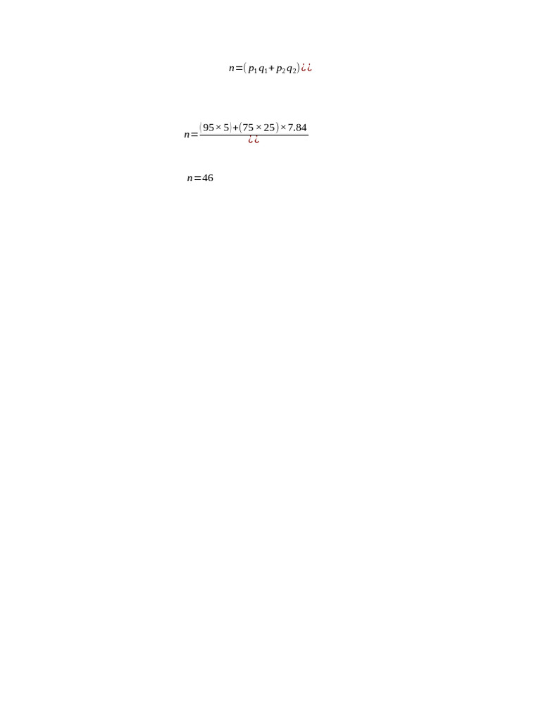 Formula for Sample Size Prajakta | PDF