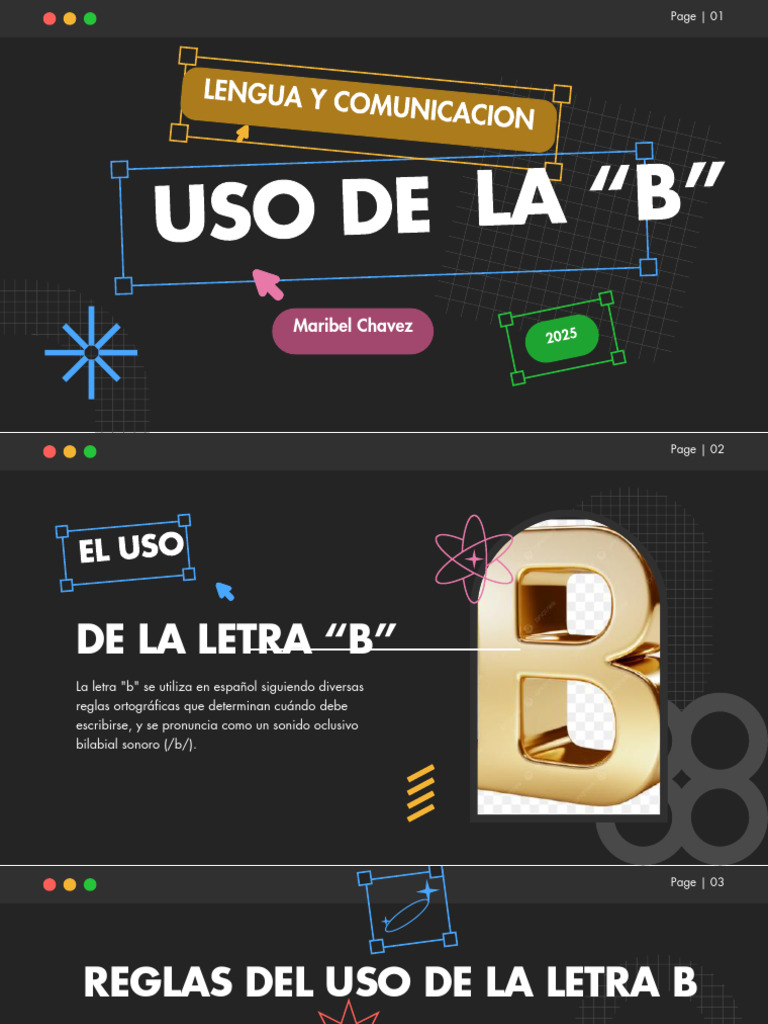Reglas del uso de la letra B en español | PDF | Ortografía | Verbo