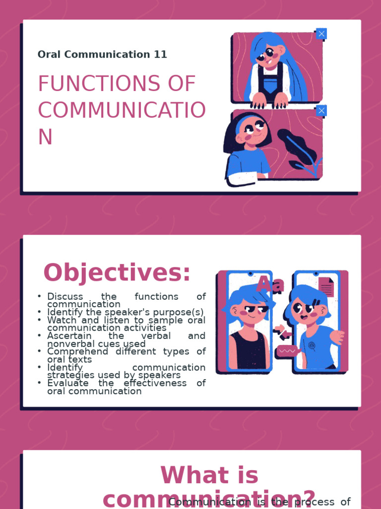 Functions of Communication | PDF