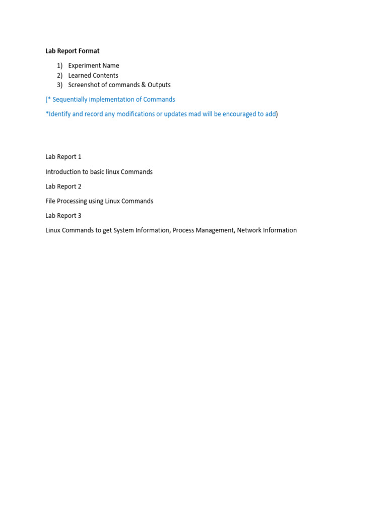 Lab Report (1-3) | PDF