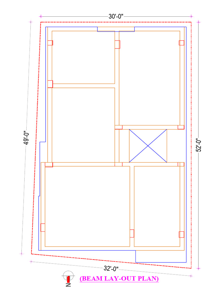 Beam Lay Out 2-10-25 Model | PDF