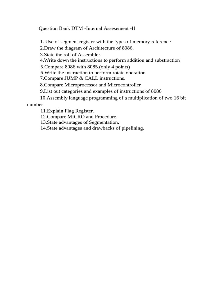 DTM QB | PDF