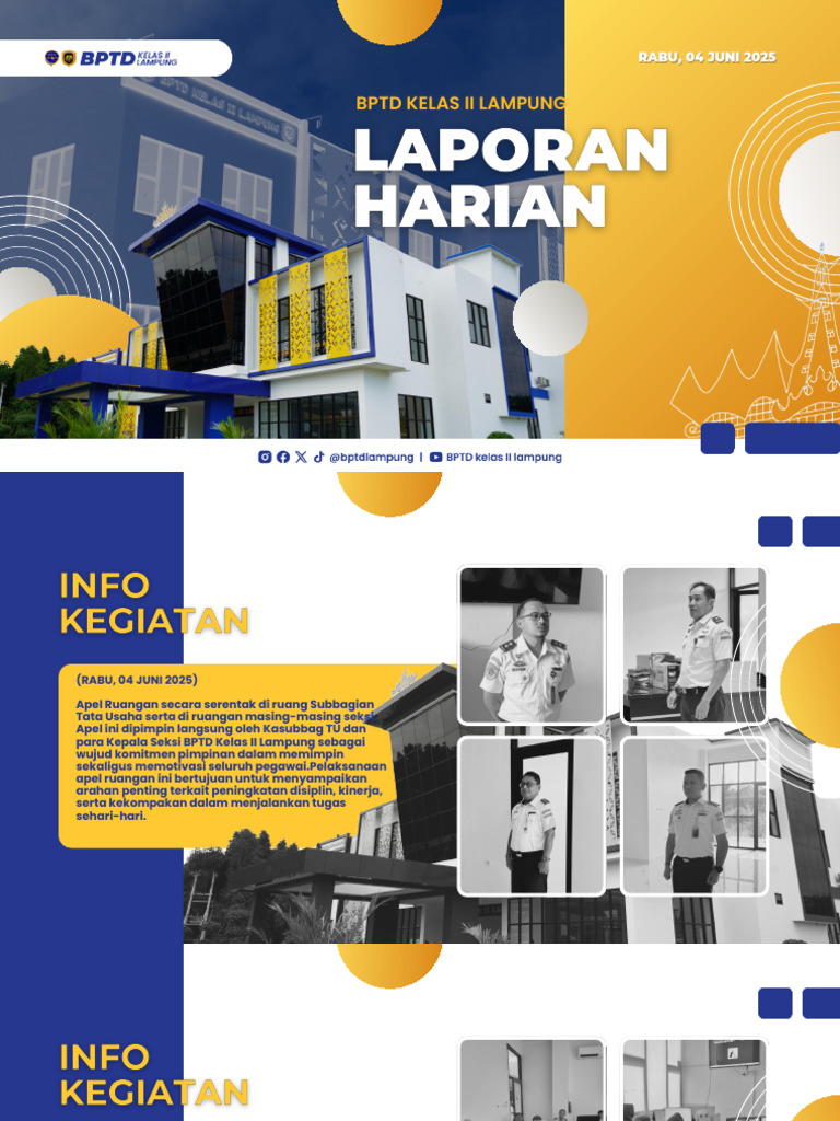 Apel dan Rapat BPTD Lampung 2025 | PDF