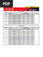 CAA Flight Schedule 2025 | PDF | Transport | Aerospace Engineering