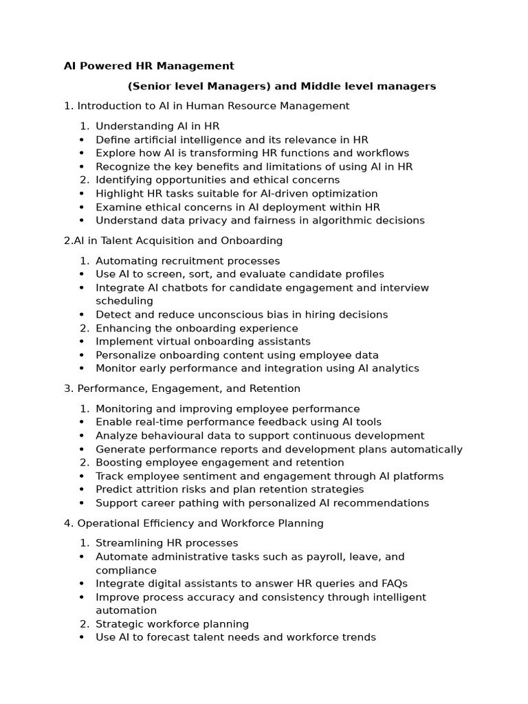 AI in HR Management Strategies | PDF | Artificial Intelligence ...