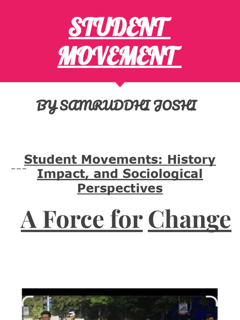 Understanding Student Movements: History & Impact | PDF ...
