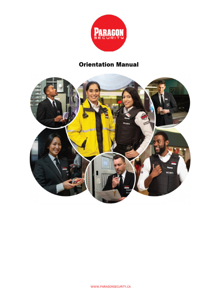 Paragon Security Orientation Manual | PDF | Harassment | Payroll