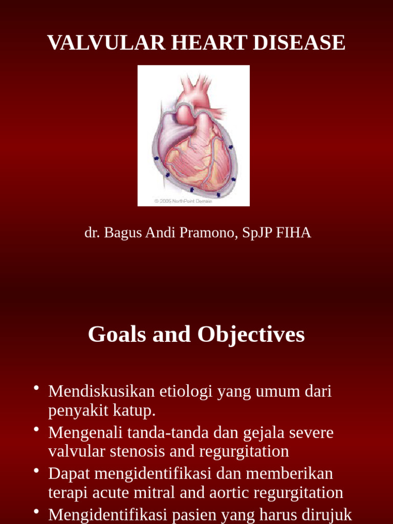 Valvular Heart Disease Overview Guide | PDF | Heart | Diastole