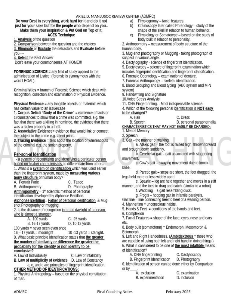Forensic Science Identification Techniques | PDF | Fingerprint | Skin