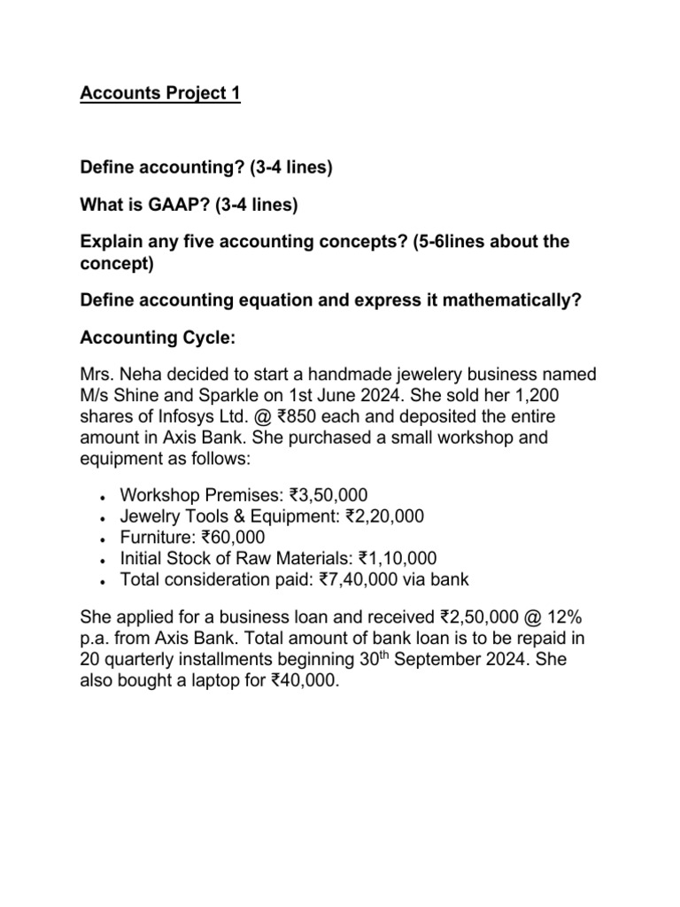 Accounting Basics and Business Case Study | PDF