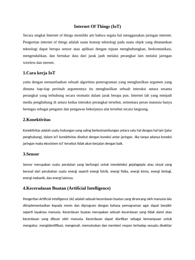Panduan Lengkap Internet of Things (IoT) | PDF