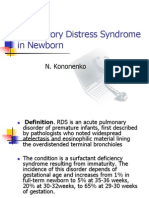 Respiratory Distress Syndrome in Newborn