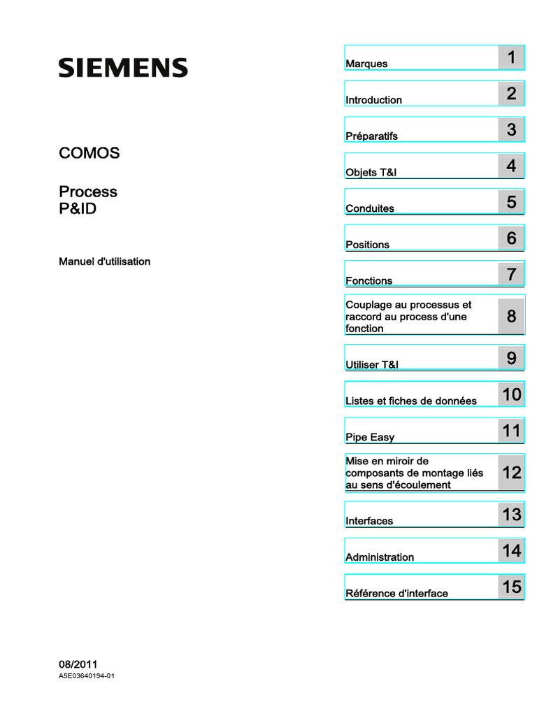 Manuel d'utilisation P&ID COMOS | PDF | Informatique