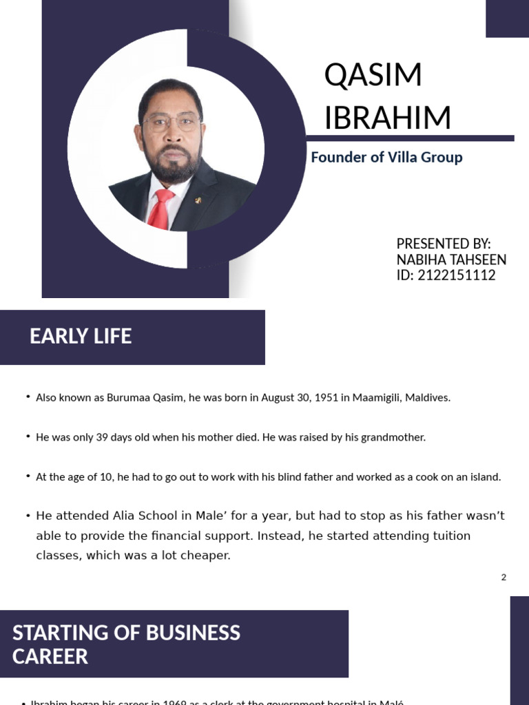 Qasim Ibrahim: Villa Group Founder | PDF | Economies