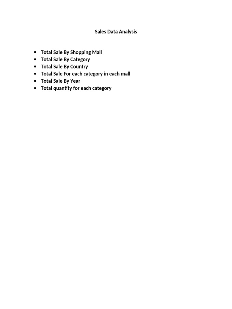 Sales Data Analysis | PDF