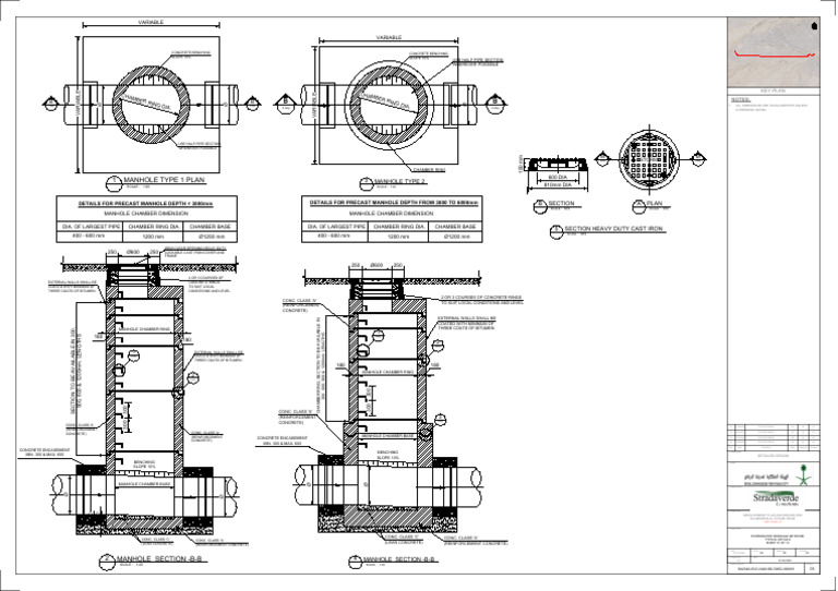 Manhole Design Specifications and Details | PDF | Water Treatment ...