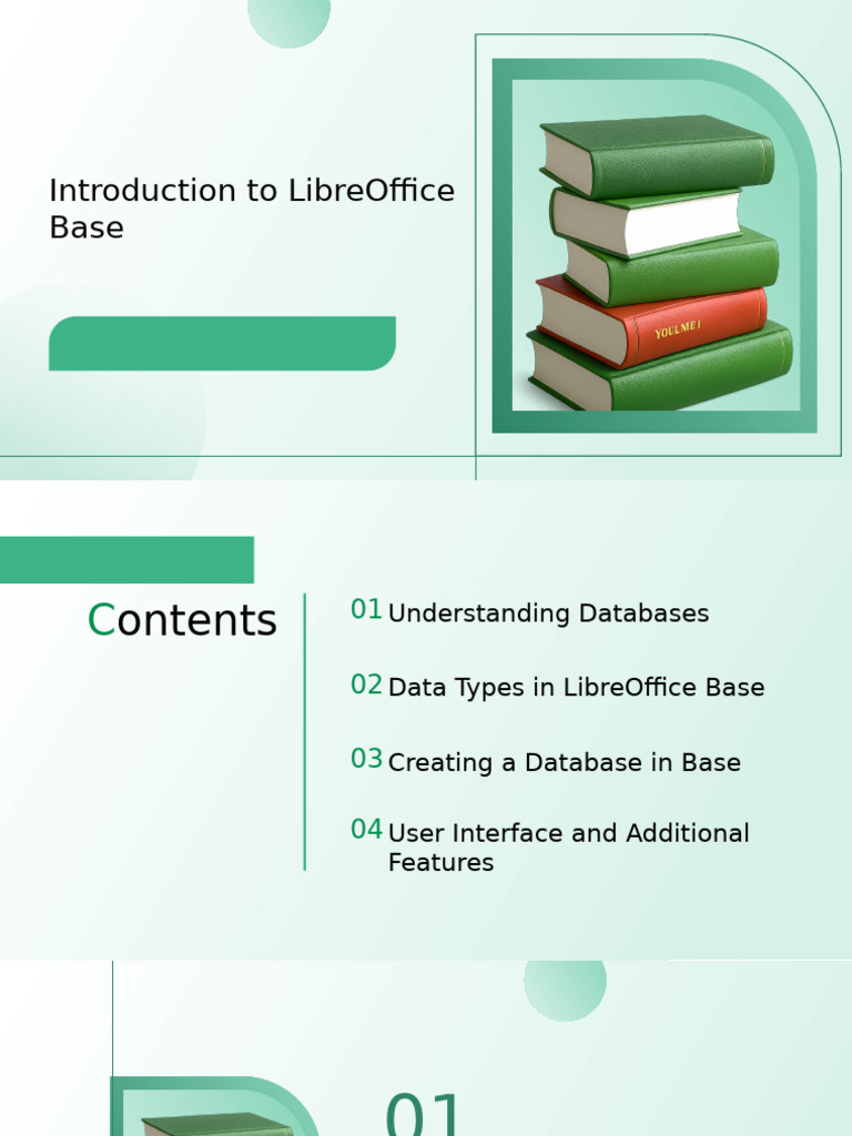 Intro to LibreOffice Base Features | PDF | Databases | Data Type