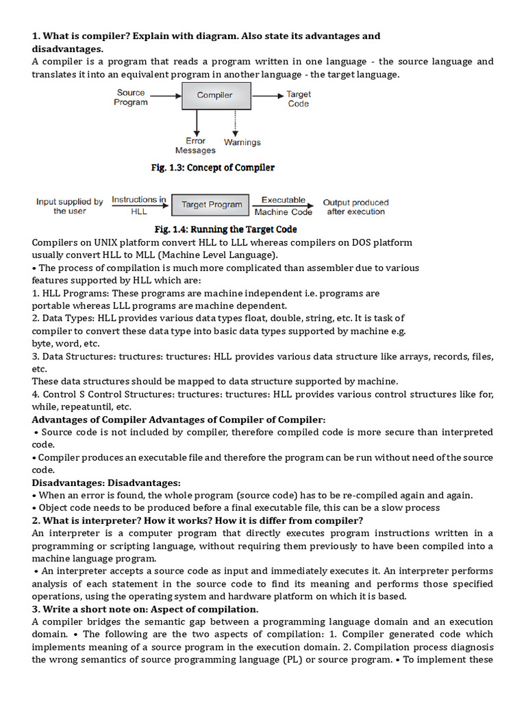 CC Theory Imp - 250417 - 012748 | PDF | Parsing | Compiler