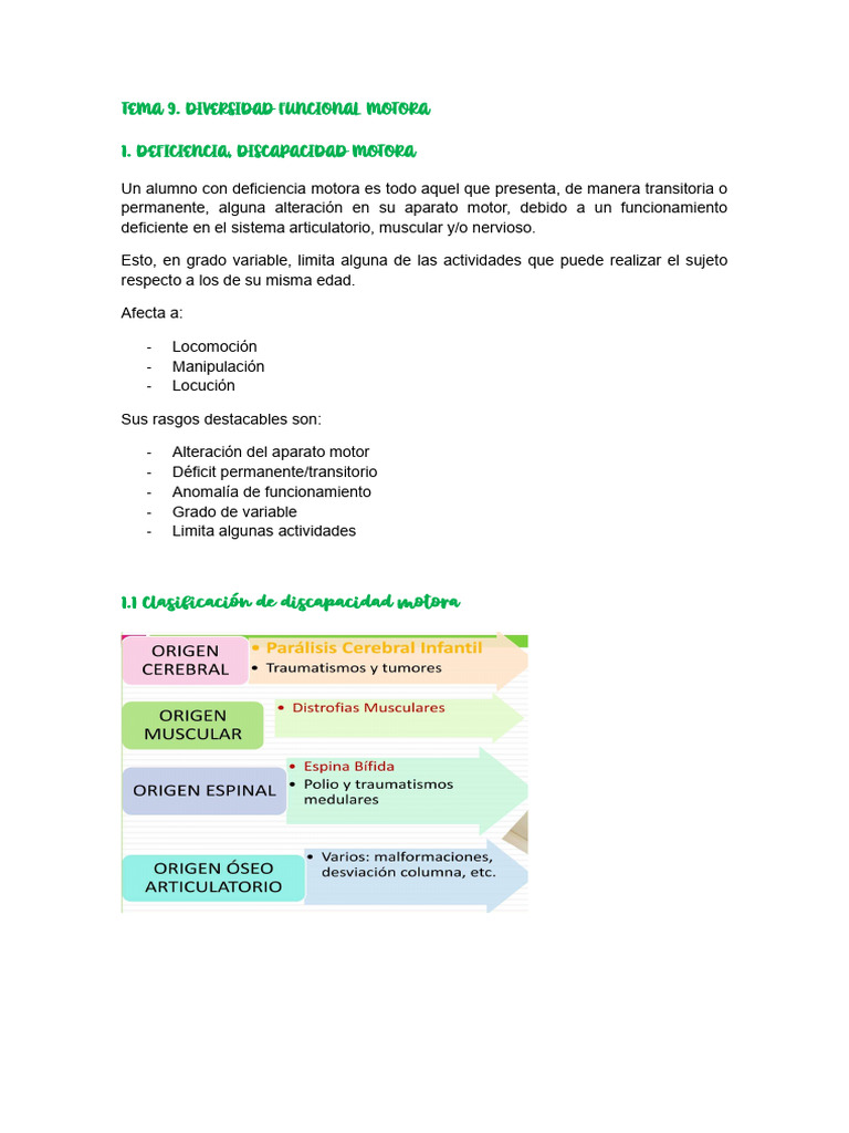 Discapacidad Motora y Parálisis Cerebral | PDF | Cerebro | Parálisis ...