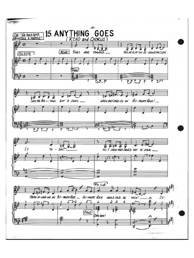 Anything Goes Song | PDF