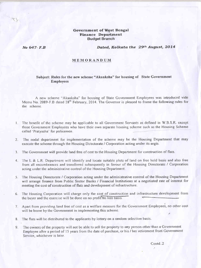 Akanksha Housing Scheme Rules | PDF