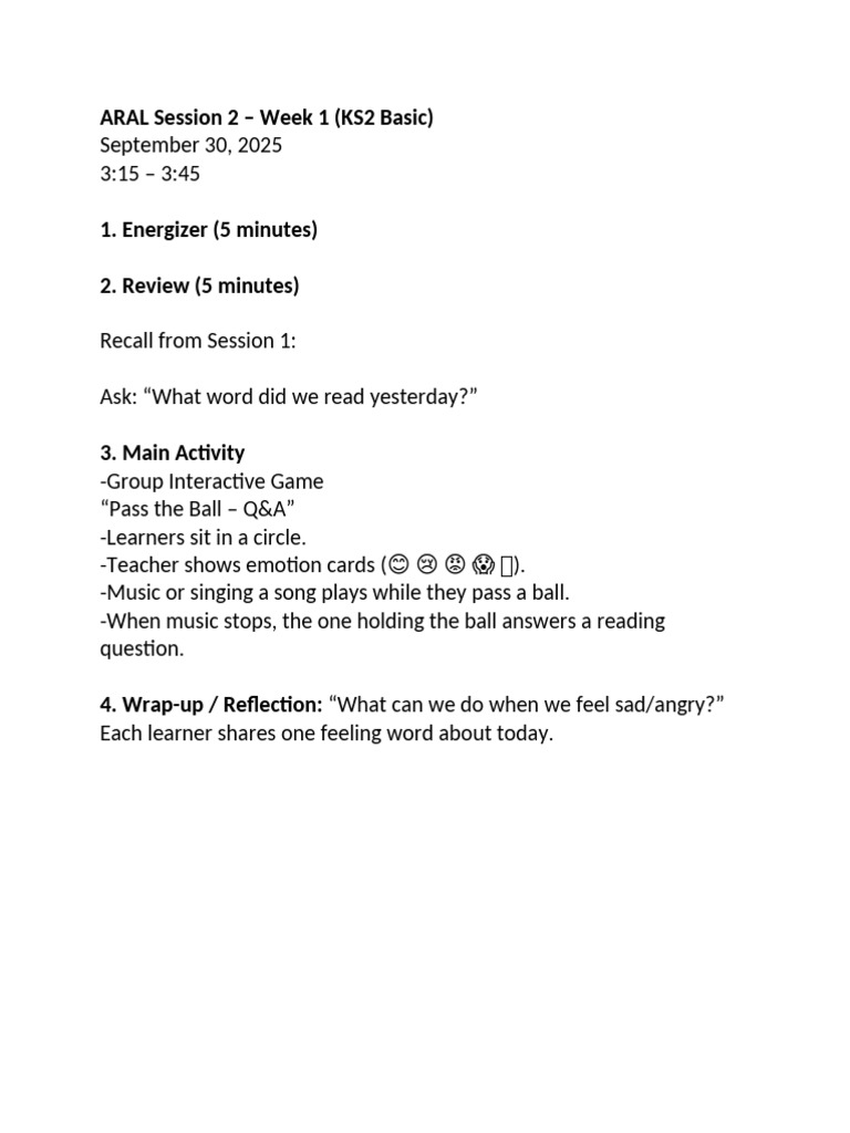 ARAL Session 2 | PDF
