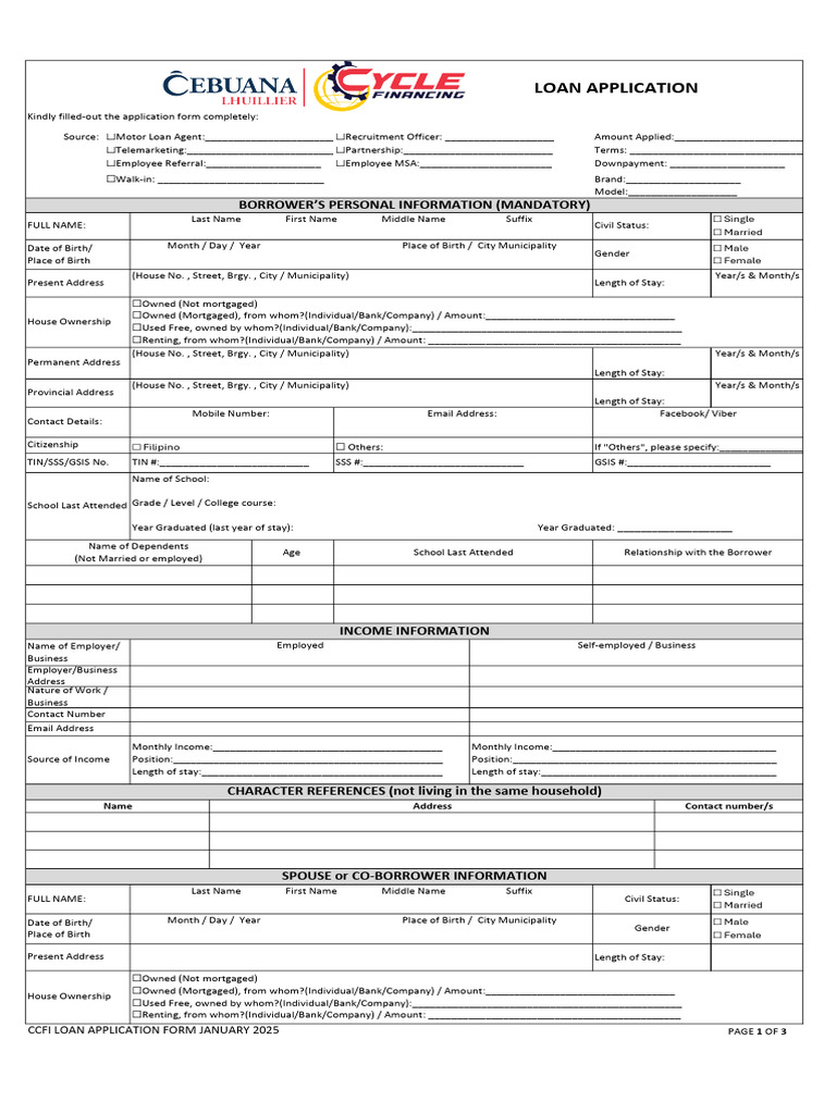 FINAL LC ACCREDITATION FORM_1733721272_1737436189 | PDF | Loans | Mortgages