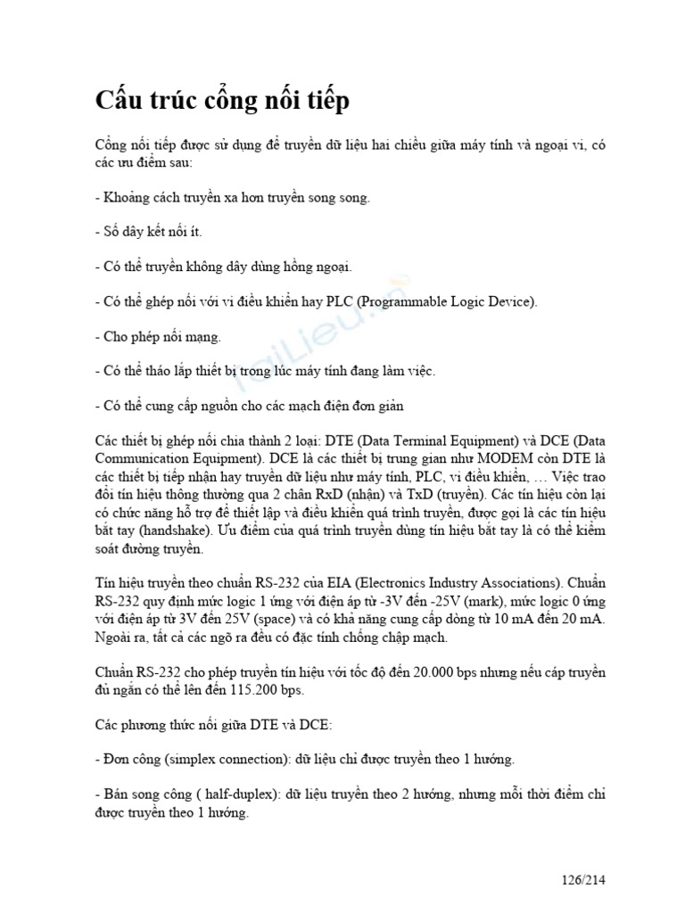 Giao Trinh Vi Xu Ly Phan 2 YQ3 | PDF