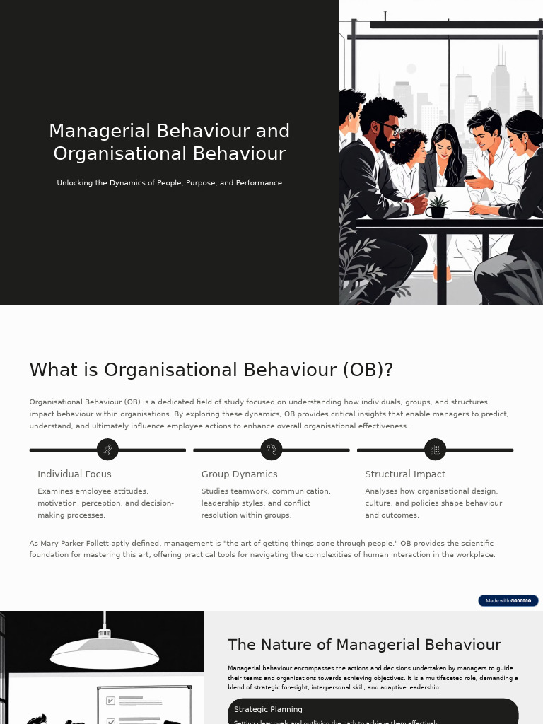 Understanding Managerial and Organisational Behaviour | PDF ...