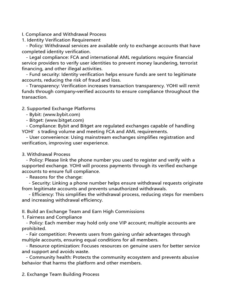 Bybit Withdrawal Process and Compliance | PDF | Regulatory Compliance ...