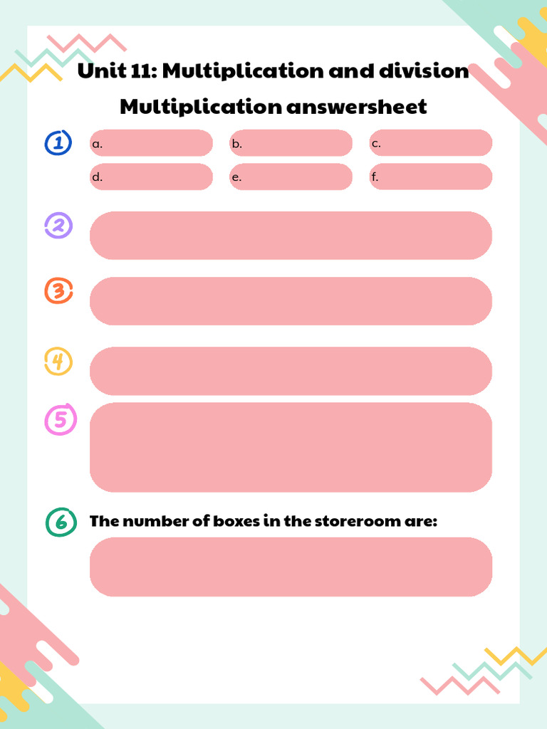 Multiplication | PDF