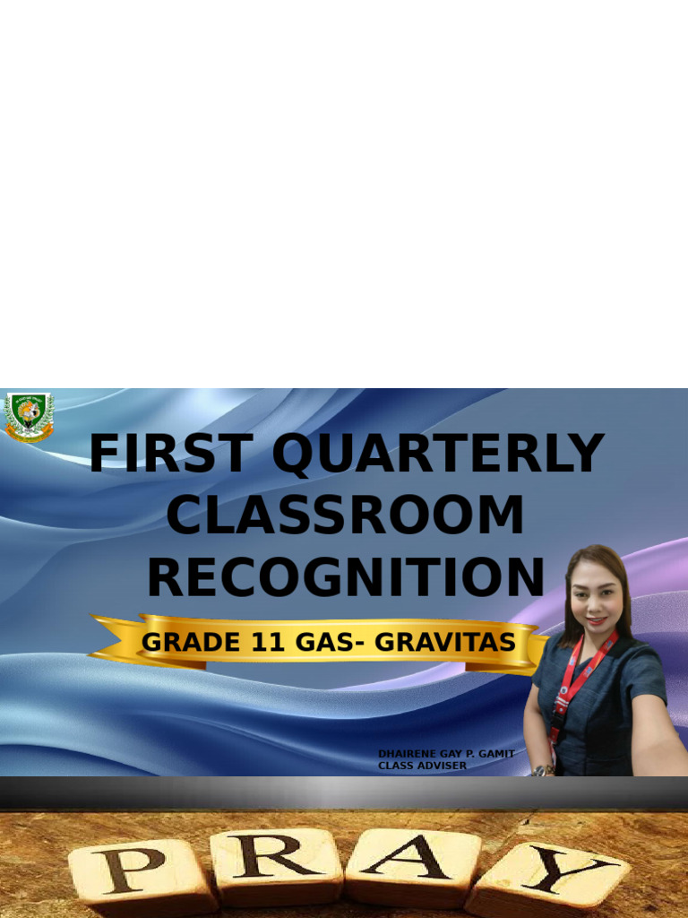 Recognition 1st Quarter | PDF