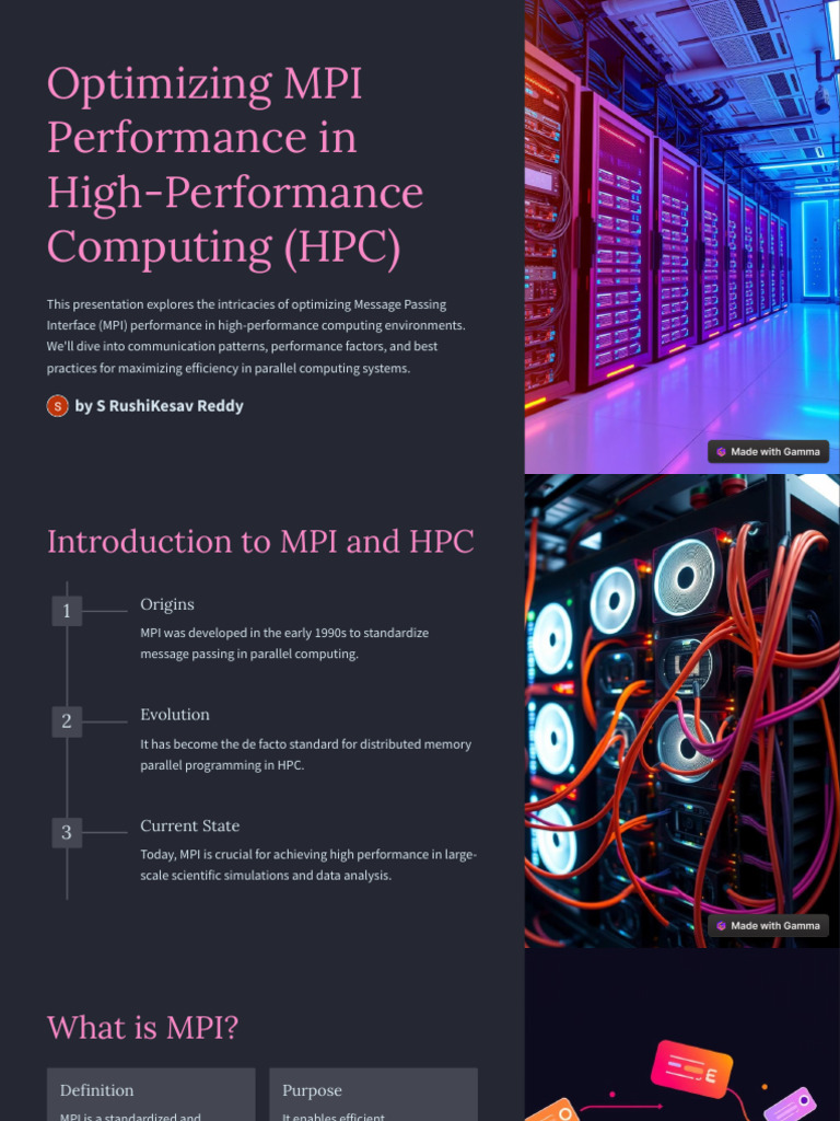 Optimizing MPI Performance in High Performance Computing HPC | PDF ...