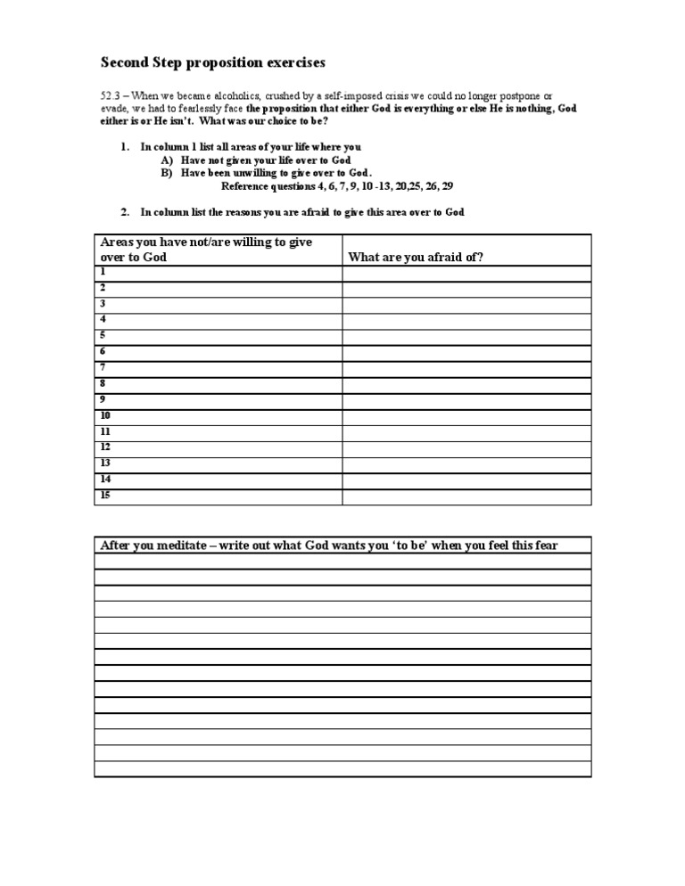 Facing God: Alcoholism Reflection Exercises | PDF | Science & Mathematics