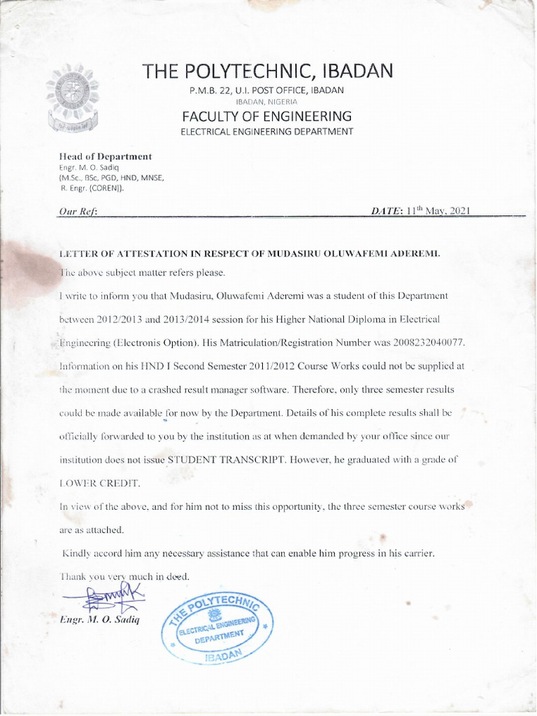 Transcript HND | PDF