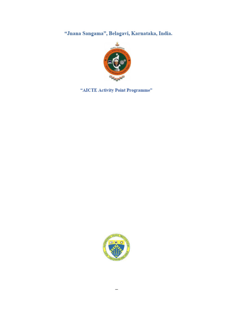 AICTE Activity Point Programme Report | PDF | Vocational Education ...