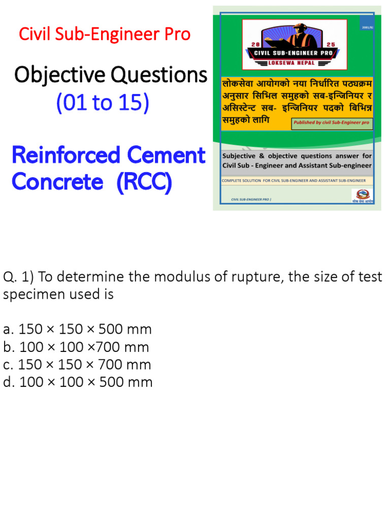 RCC 01-15 | PDF | Concrete | Building Engineering