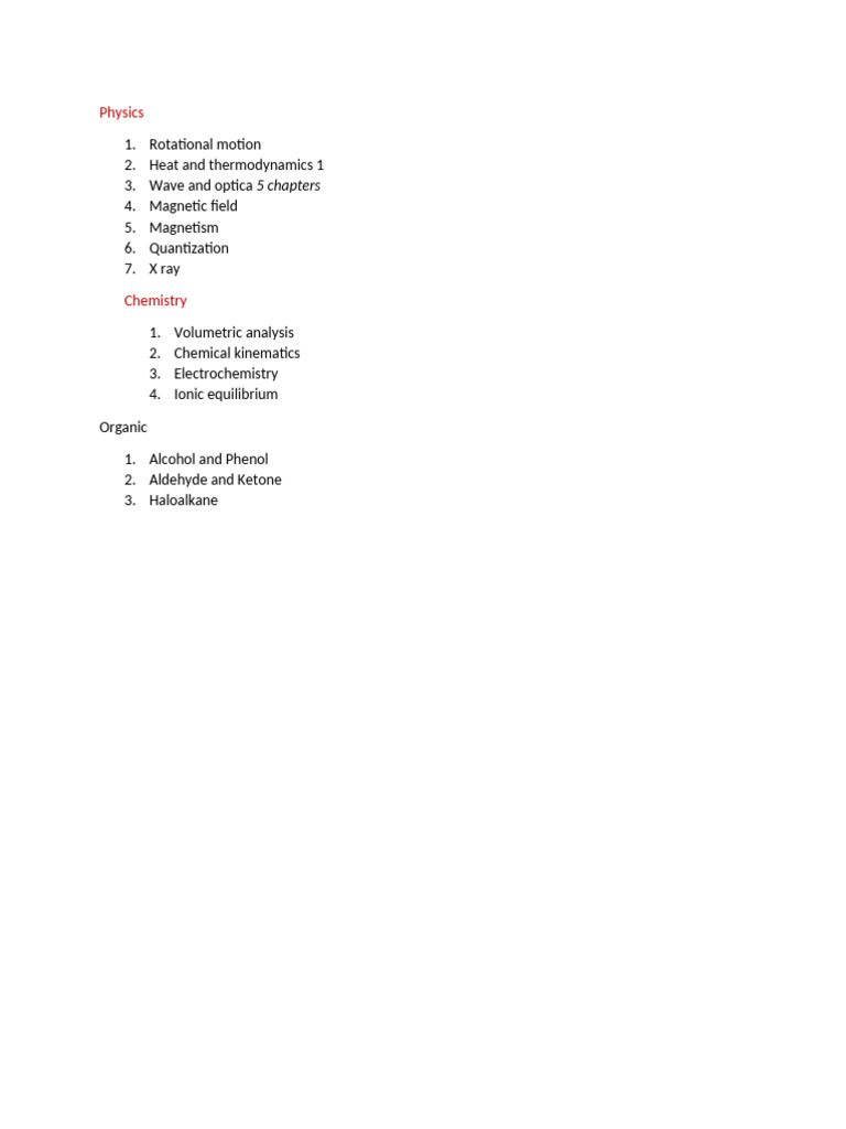 Physics and Chemistry Study Guide | PDF