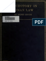 Trichotomy in Roman Law (1910)
