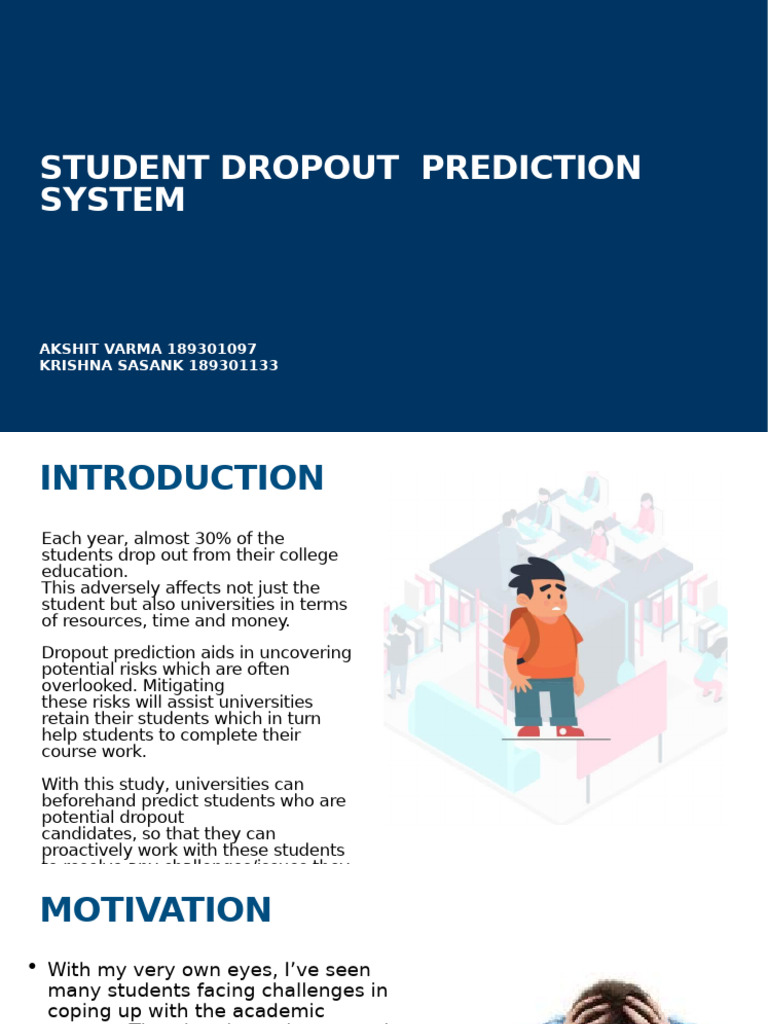 Student Dropout Prediction System | PDF | Statistical Classification ...