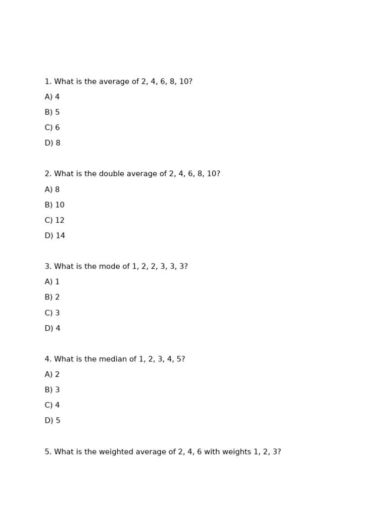 Basic Statistics Q | PDF