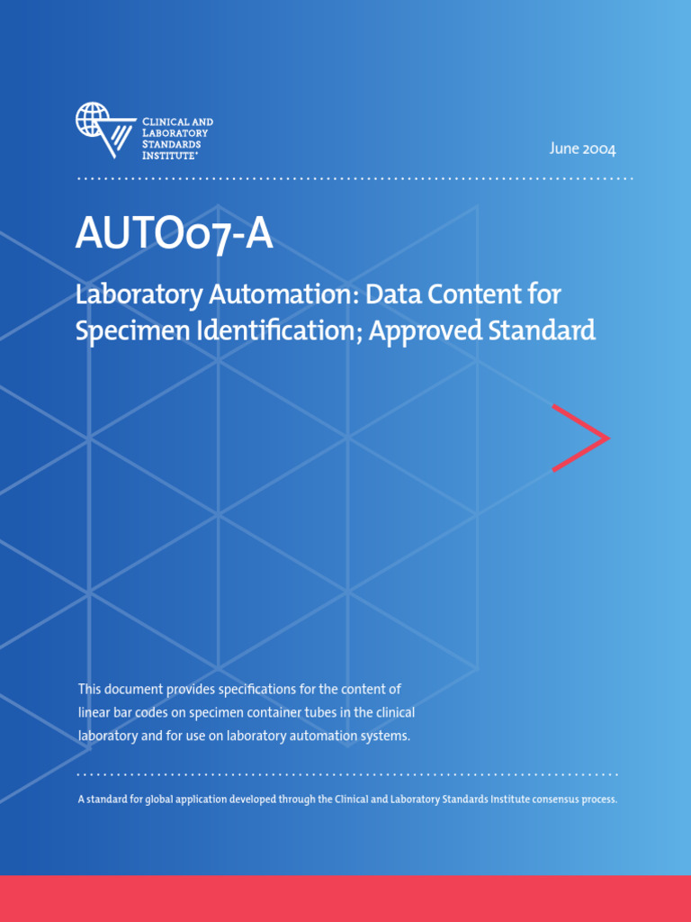 Specimen Identification Standards | PDF | Barcode | Computing