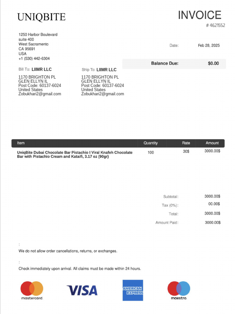 Invoice 8 | PDF