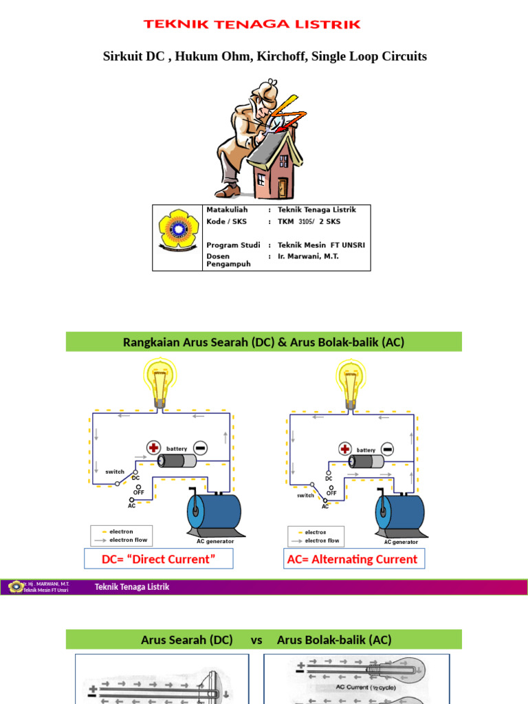 03 Sirkuit DC , Hukum Ohm, Kirchoff, Single Loop Circuits | PDF